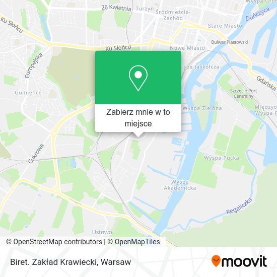 Mapa Biret. Zakład Krawiecki