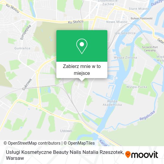 Mapa Usługi Kosmetyczne Beauty Nails Natalia Rzeszotek