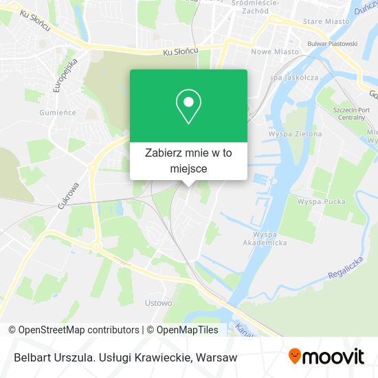 Mapa Belbart Urszula. Usługi Krawieckie