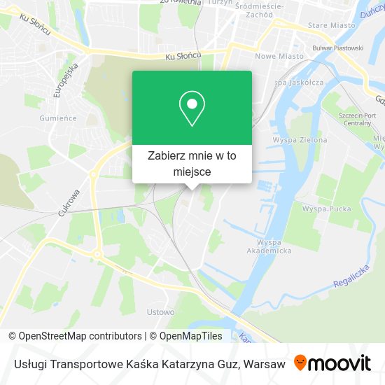 Mapa Usługi Transportowe Kaśka Katarzyna Guz