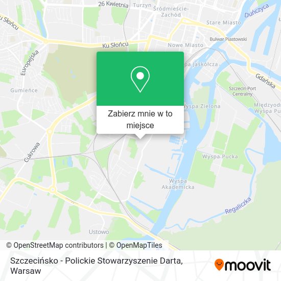 Mapa Szczecińsko - Polickie Stowarzyszenie Darta