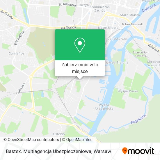 Mapa Bastex. Multiagencja Ubezpieczeniowa