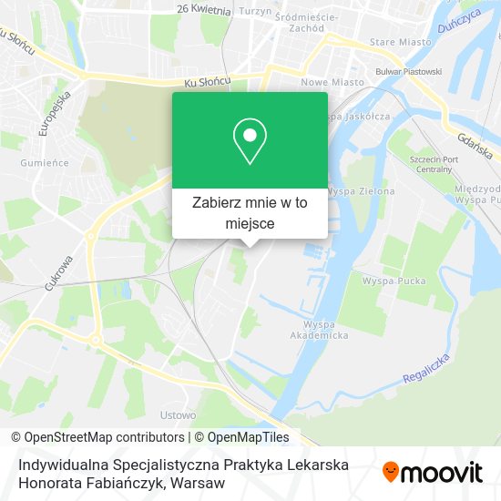 Mapa Indywidualna Specjalistyczna Praktyka Lekarska Honorata Fabiańczyk