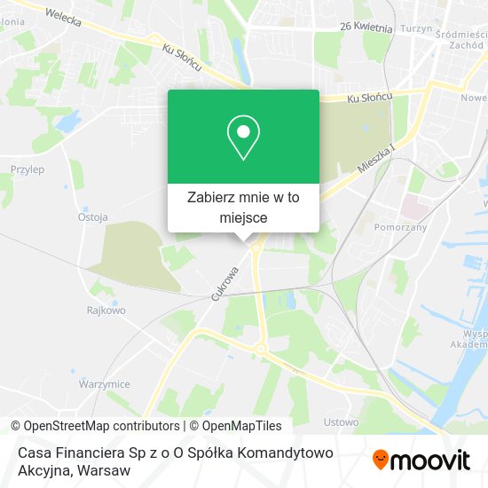 Mapa Casa Financiera Sp z o O Spółka Komandytowo Akcyjna