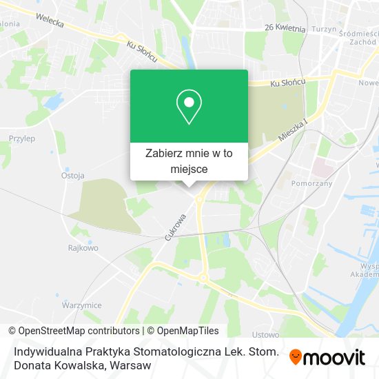 Mapa Indywidualna Praktyka Stomatologiczna Lek. Stom. Donata Kowalska