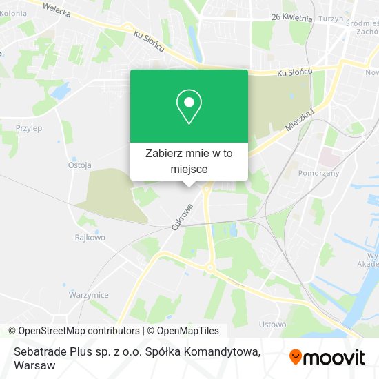 Mapa Sebatrade Plus sp. z o.o. Spółka Komandytowa