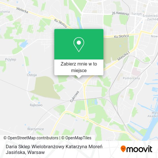 Mapa Daria Sklep Wielobranżowy Katarzyna Moreń Jasińska