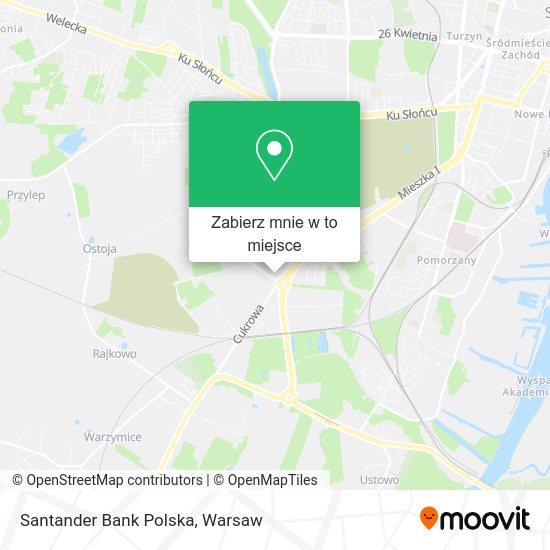 Mapa Santander Bank Polska