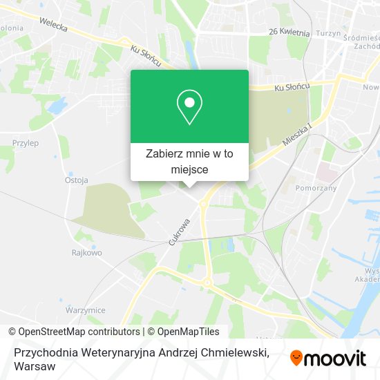 Mapa Przychodnia Weterynaryjna Andrzej Chmielewski