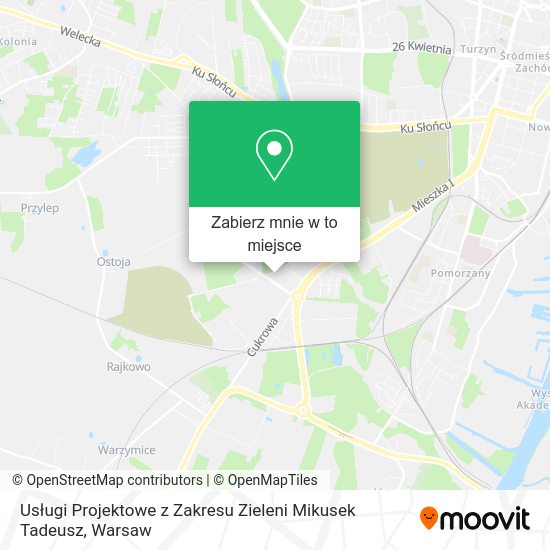 Mapa Usługi Projektowe z Zakresu Zieleni Mikusek Tadeusz