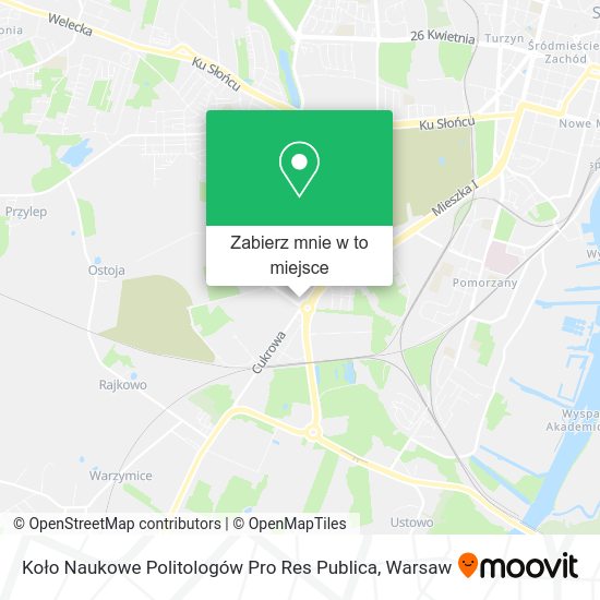 Mapa Koło Naukowe Politologów Pro Res Publica