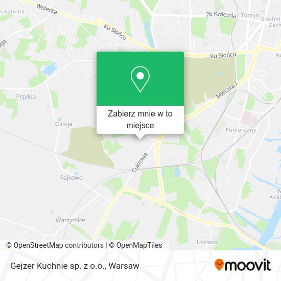 Mapa Gejzer Kuchnie sp. z o.o.