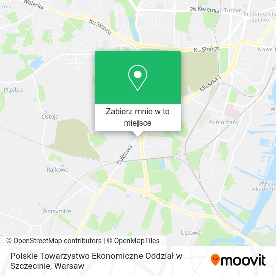 Mapa Polskie Towarzystwo Ekonomiczne Oddział w Szczecinie