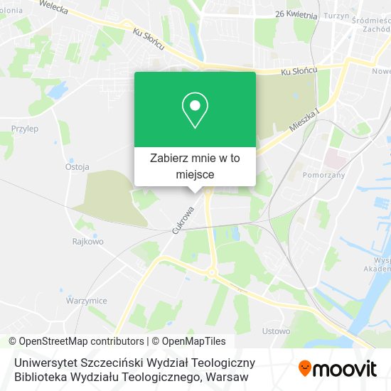 Mapa Uniwersytet Szczeciński Wydział Teologiczny Biblioteka Wydziału Teologicznego