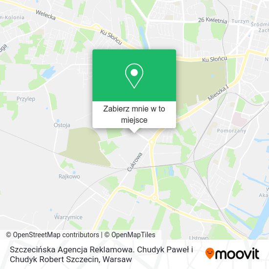 Mapa Szczecińska Agencja Reklamowa. Chudyk Paweł i Chudyk Robert Szczecin