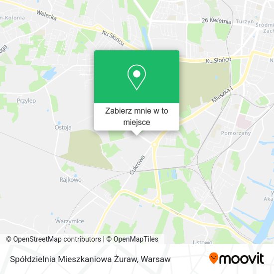 Mapa Spółdzielnia Mieszkaniowa Żuraw