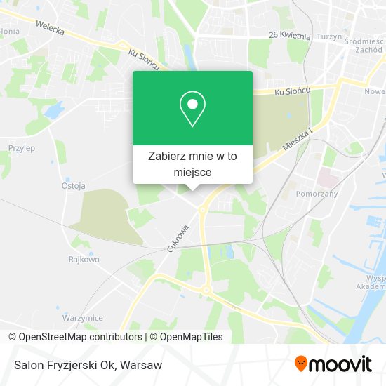 Mapa Salon Fryzjerski Ok