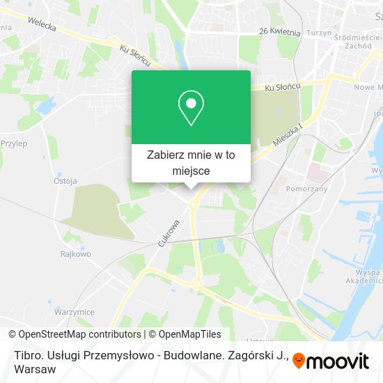 Mapa Tibro. Usługi Przemysłowo - Budowlane. Zagórski J.