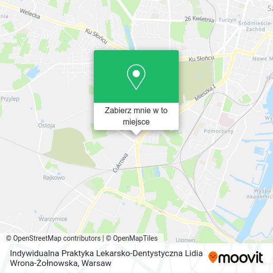 Mapa Indywidualna Praktyka Lekarsko-Dentystyczna Lidia Wrona-Żołnowska