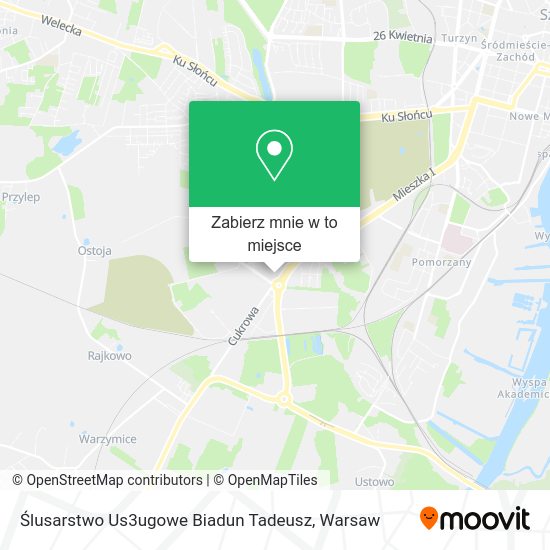 Mapa Ślusarstwo Us3ugowe Biadun Tadeusz