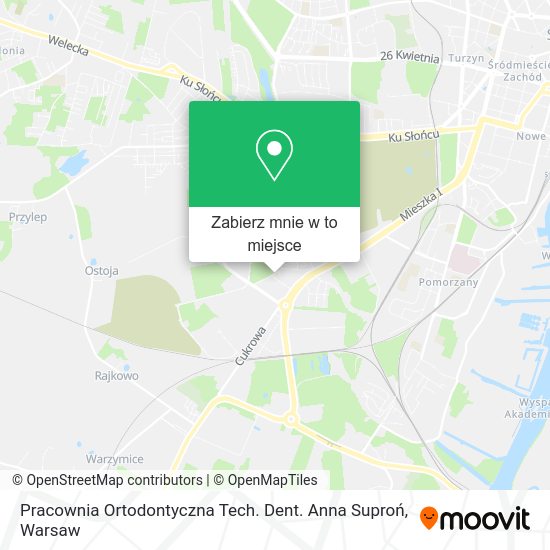 Mapa Pracownia Ortodontyczna Tech. Dent. Anna Suproń