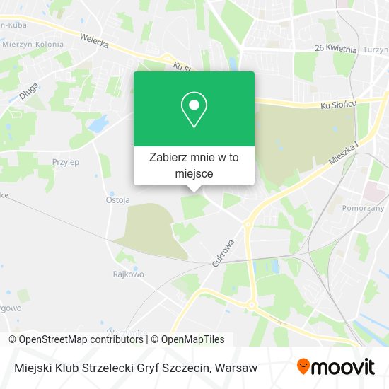 Mapa Miejski Klub Strzelecki Gryf Szczecin