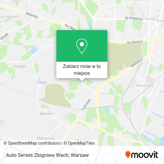 Mapa Auto Serwis Zbigniew Wach