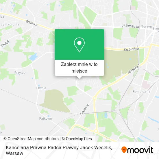Mapa Kancelaria Prawna Radca Prawny Jacek Weselik