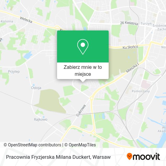 Mapa Pracownia Fryzjerska Milana Duckert