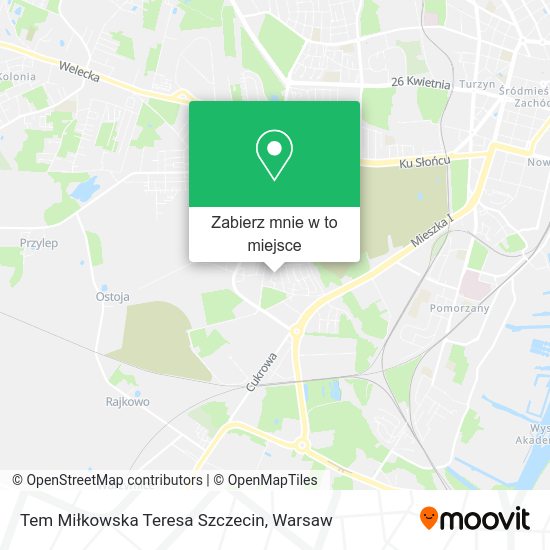 Mapa Tem Miłkowska Teresa Szczecin