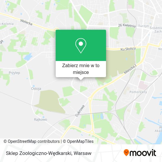 Mapa Sklep Zoologiczno-Wędkarski