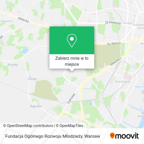 Mapa Fundacja Ogólnego Rozwoju Młodzieży