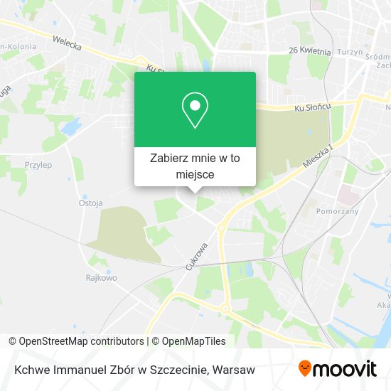 Mapa Kchwe Immanuel Zbór w Szczecinie