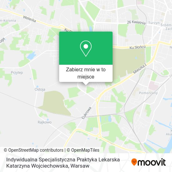 Mapa Indywidualna Specjalistyczna Praktyka Lekarska Katarzyna Wojciechowska