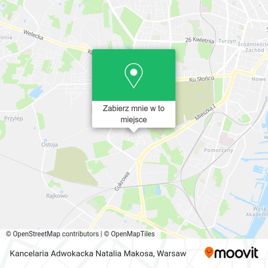 Mapa Kancelaria Adwokacka Natalia Makosa