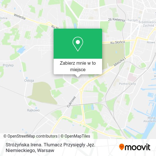 Mapa Stróżyńska Irena. Tłumacz Przysięgły Jęz. Niemieckiego