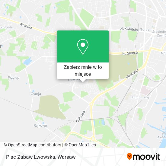 Mapa Plac Zabaw Lwowska