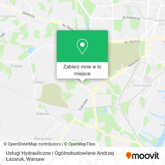 Mapa Usługi Hydrauliczne i Ogólnobudowlane Andrzej Łazaruk
