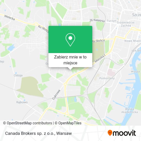 Mapa Canada Brokers sp. z o.o.