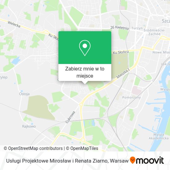 Mapa Usługi Projektowe Mirosław i Renata Ziarno