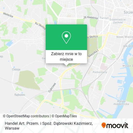 Mapa Handel Art. Przem. i Spoż. Dąbrowski Kazimierz