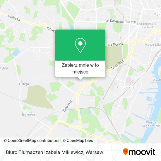 Mapa Biuro Tłumaczeń Izabela Miklewicz