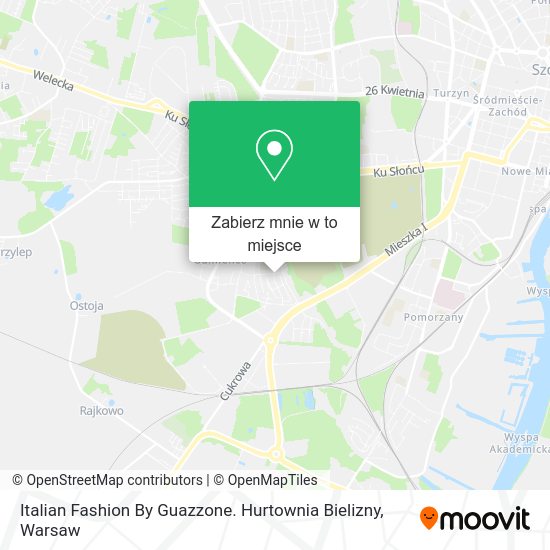 Mapa Italian Fashion By Guazzone. Hurtownia Bielizny