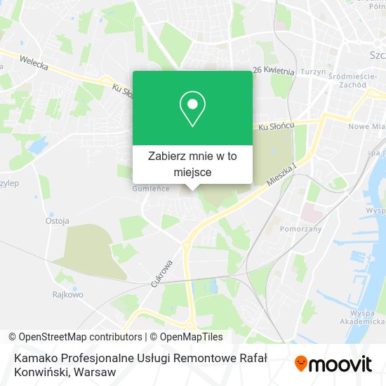 Mapa Kamako Profesjonalne Usługi Remontowe Rafał Konwiński