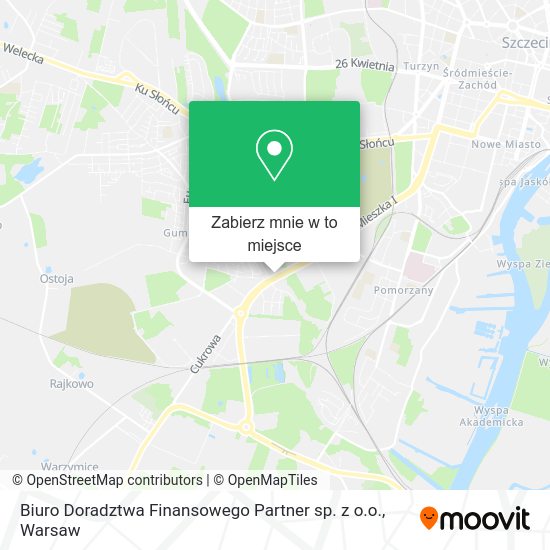 Mapa Biuro Doradztwa Finansowego Partner sp. z o.o.