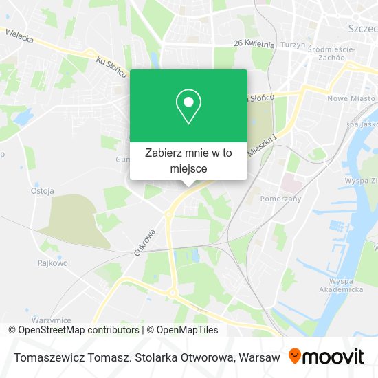 Mapa Tomaszewicz Tomasz. Stolarka Otworowa