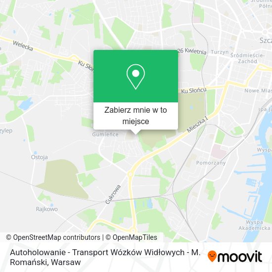 Mapa Autoholowanie - Transport Wózków Widłowych - M. Romański