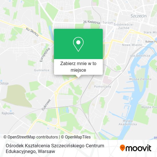 Mapa Ośrodek Kształcenia Szczecińskiego Centrum Edukacyjnego