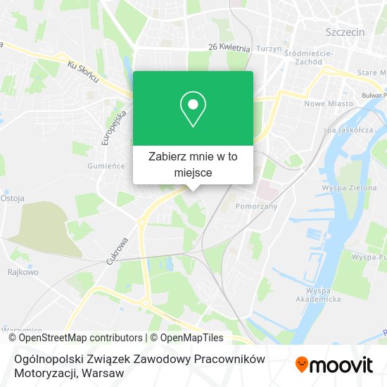 Mapa Ogólnopolski Związek Zawodowy Pracowników Motoryzacji