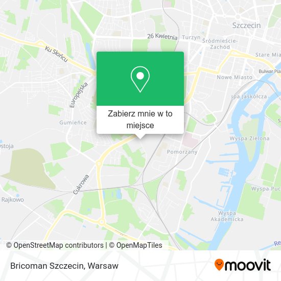 Mapa Bricoman Szczecin